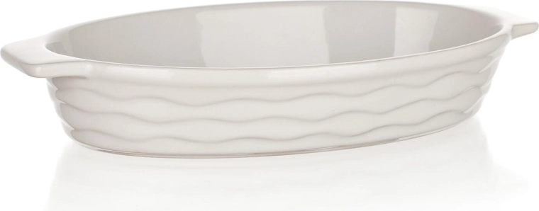 Ovalna zapekna posuda CULINARIA 26 × 14 cm keramička bijela