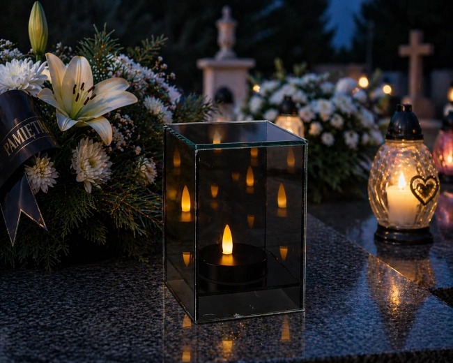 LED lampion u obliku kocke 10 × 10 × 15 cm