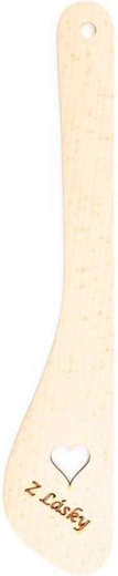 Drvena lopatica TORO 30 cm sa srcastim otvorom