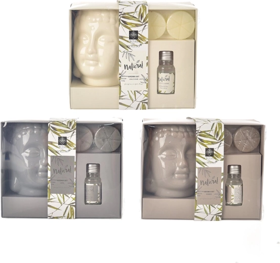 Keramička aroma lampa Buddha – set 3 kom (mix varijanti)