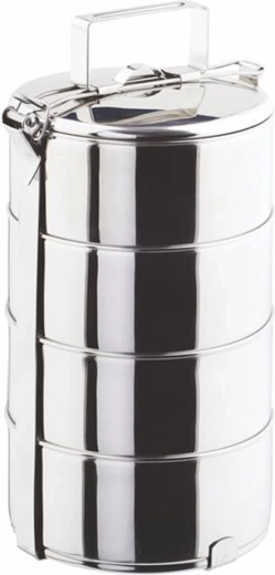 Posuda za hranu TORO s četiri kata, 4 × 1,25 l, promjer 16 cm