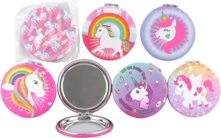 Džepno ogledalce jednorog 7 × 7 cm