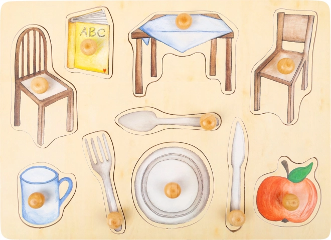 Small foot drvene puzzle svakodnevni predmeti