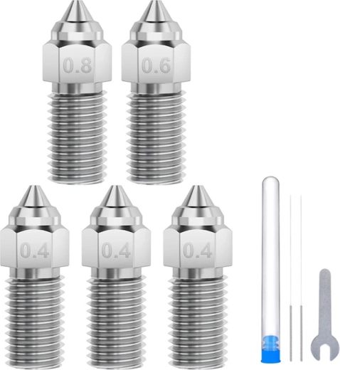 Set mlaznica od kaljenog čelika ELEGOO za Neptune 4 / 4 Pro (0,4 / 0,6 / 0,8 mm)