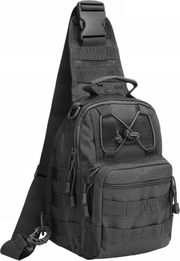 Taktički sling ruksak 20 l preko ramena, crni