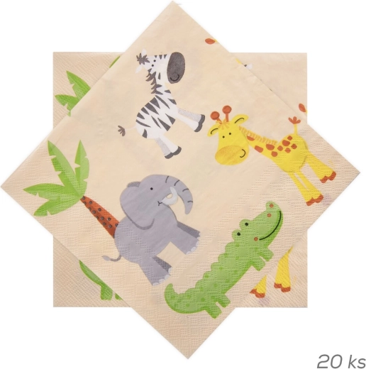 Papirnate salvete zoo 33 × 33 cm 20 kom