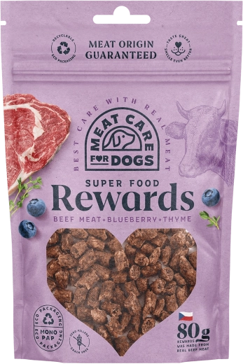 Meat Care Rewards poslastice za pse – govedina s borovnicama i timijanom 80 g