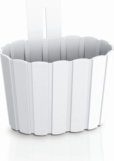 Viseća zidna posuda za cvijeće Boardee Wall 19,4 cm bijela
