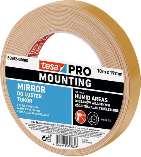 Montažna traka za ogledala 19 mm × 1,5 m Tesa