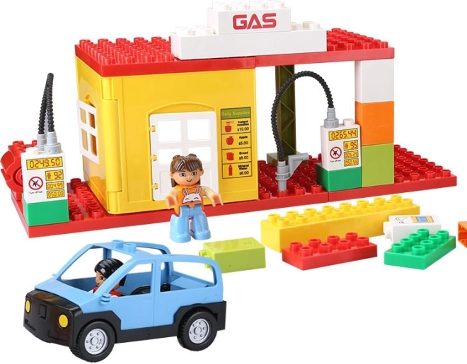 Set kocki - benzinska postaja (48 kocki)