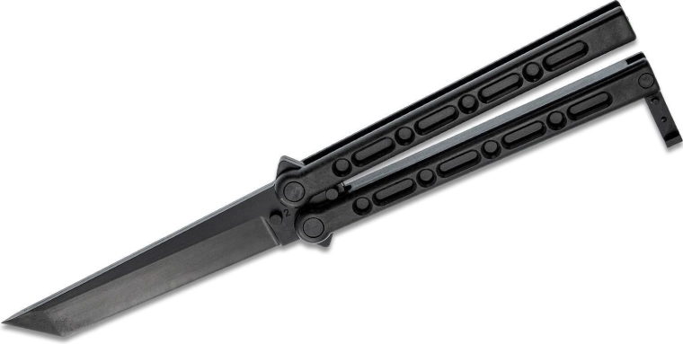 Cold Steel FGX Balisong Tanto leptir nož od materijala Griv-Ex, crni, 12,7 cm