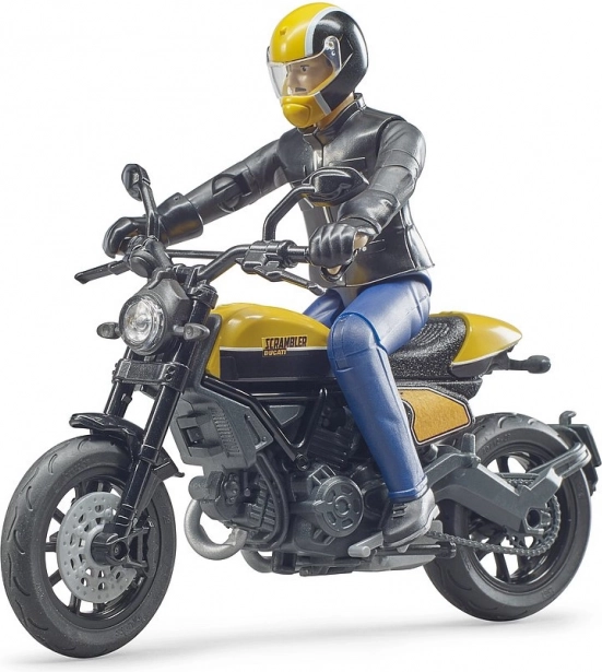Bruder bworld motocikl Scrambler DUCATI Cafe Racer s vozačem 1:16