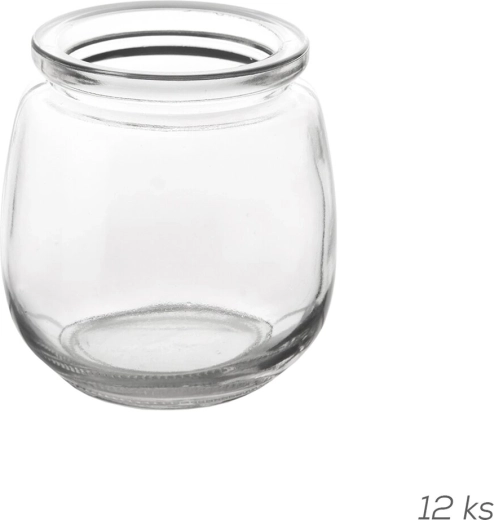 Staklene posudice za jogurt 200 ml, 12 kom