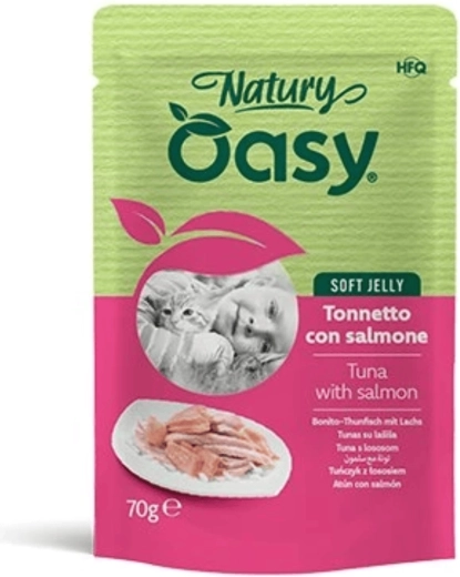 Oasy Natury Soft Jelly – tuna s lososom u želeu, 70 g