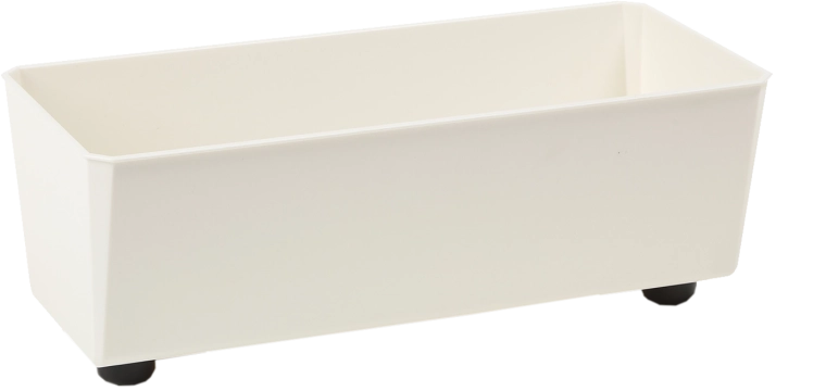 Cvjetna zdjela Saga 37,5 × 17 cm – krem, od reciklirane plastike