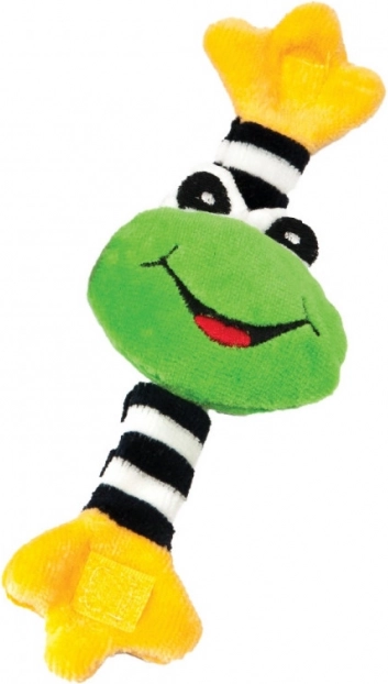 Zvečkica s ručkom s maskotom Frog Moms
