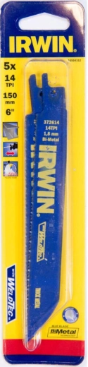 List pile za metal za sabljastu pilu 150 mm 14 TPI IRWIN (5 kom)