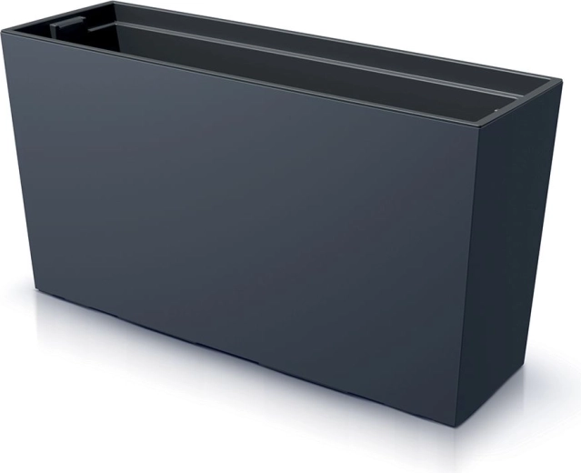 Žardinijera s umetkom URBI CASE M 77 cm antracit