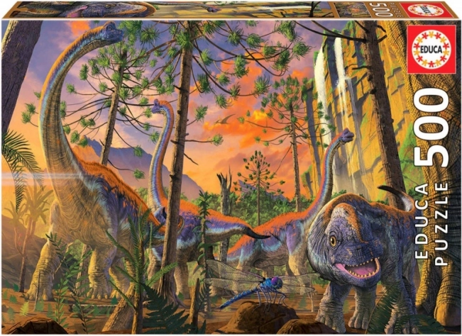 Puzzle EDUCA znatiželjni dino – 500 dijelova