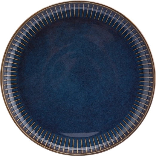 Desertni tanjur Reactive Stripes 20,5 cm plavi