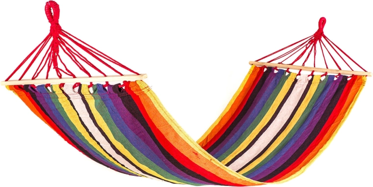 Viseća ljuljajuća ležaljka 200 × 80 cm crvena