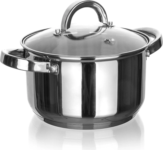 Nehrđajući lonac sa staklenim poklopcem 22 cm 4,1 l Cuisino