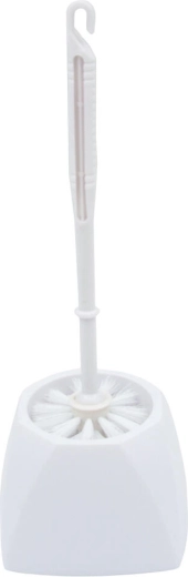 WC set s držačem, bijela plastika
