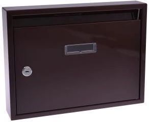 Panelna poštanska kutija 320 × 240 × 60 mm smeđa bez rupa