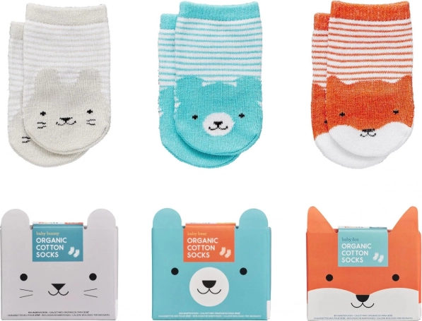 Dječje bio pamučne čarapice Medvjedić od Petit Collage