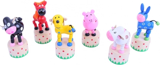Drvene stiskajuće životinjice Bigjigs Toys