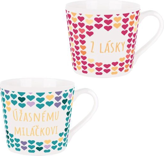 Poklon set keramičkih šalica TORO za divnog voljenog, 2×400 ml