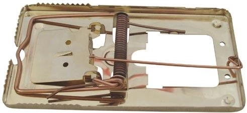 Klasična klopka za štakore – preklopna metalna zamka