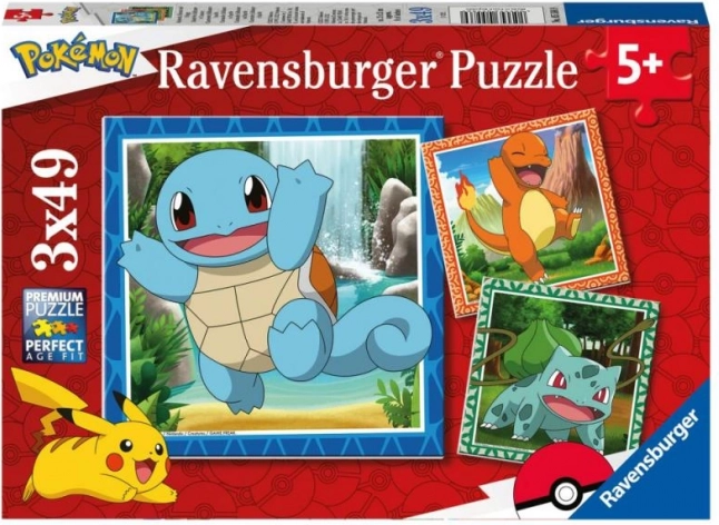 Ravensburger slagalica Pokémon 3x49 dijelova