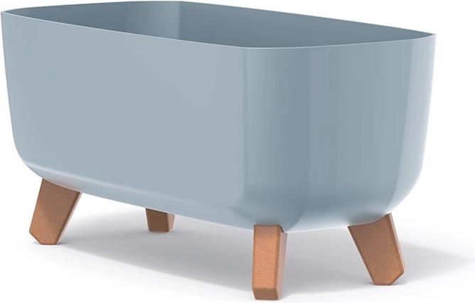 Žardinijera na nogama Gracia Case 39 cm – svijetlosiva, izdržljiva plastika