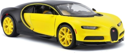 Sakupljački model BUGATTI Chiron žuto‑crni 1:24