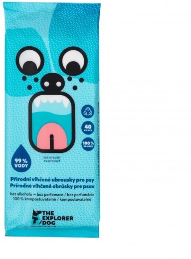Explorer Dog biorazgradive vlažne maramice za pse 40 kom