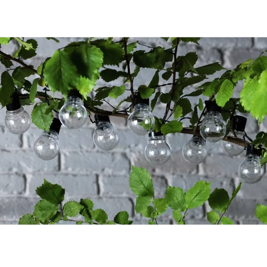 Solarna vrtna girlanda 3,8 m s 10 LED, toplo bijela