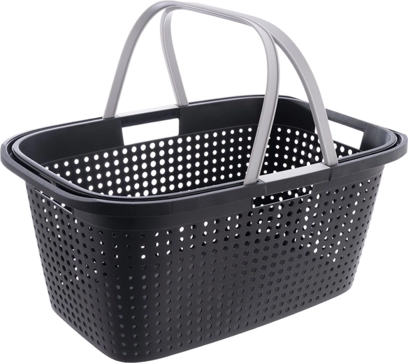 Košara za rublje 38 l s plastičnim ručkama