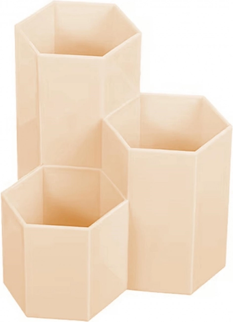 Ružičasti organizator za četkice za šminkanje