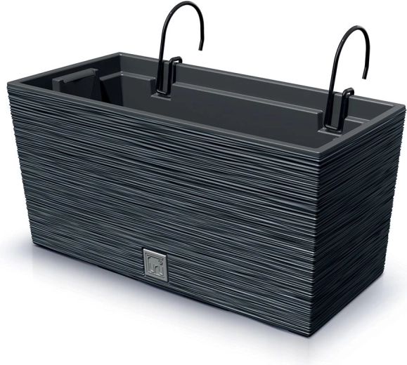 Viseća balkonska žardinjera Furu Case 39,5 cm antracit