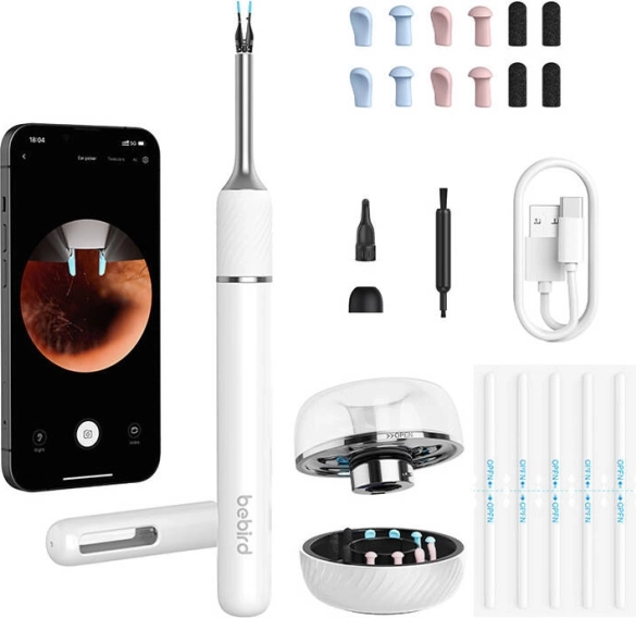 Bebird Note 5 Pro otoskop s kamerom za čišćenje ušiju – bijeli