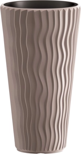 Lončanica Prosperplast Sandy Slim 37 l moka s umetkom