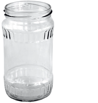 Staklenka 370 ml s navojem Fi 66