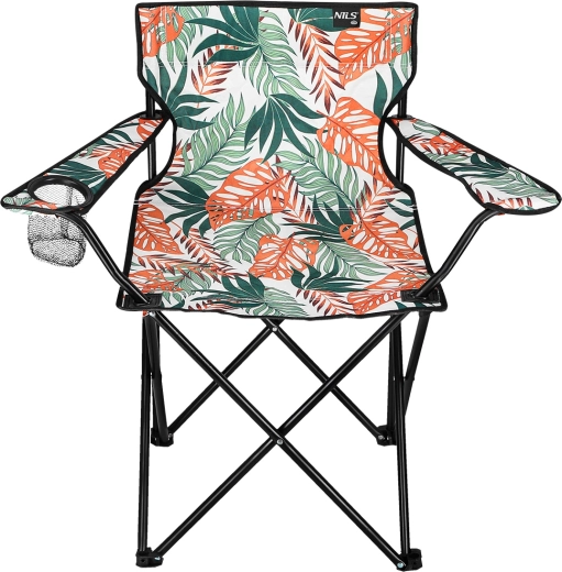 Sklopiva kamp stolica s tropskim uzorkom NILS Camp