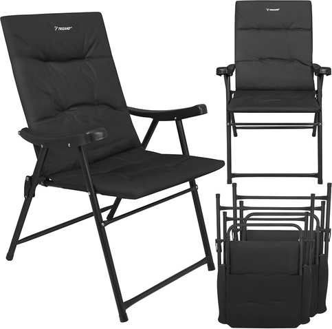 Sklopive kamping stolice TRIZAND 2 kom, 59 × 70 × 91 cm s naslonima za ruke