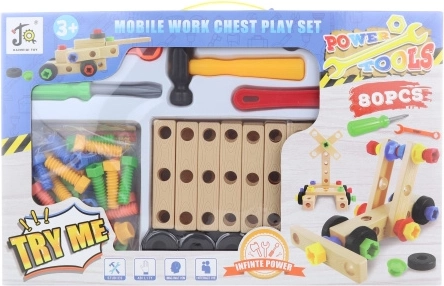 Vijčana konstrukcijska igračka za djecu – 80 dijelova