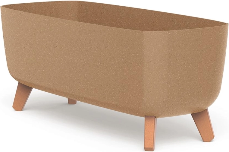 Žardinijera na nogicama Gracia Case Eco Wood 58 cm – samozalijevajuća, naturo