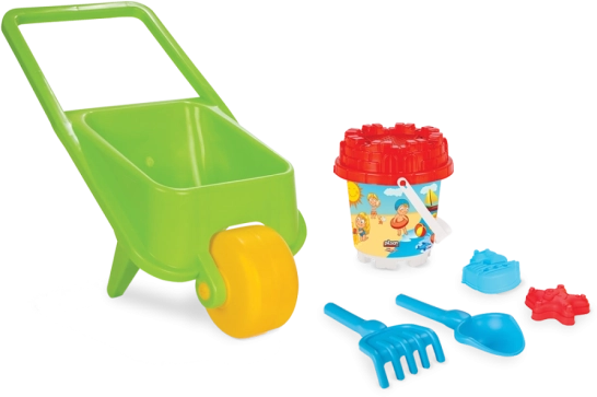 Tačke s priborom za pješčanik 5 komada - zelene, Pilsan