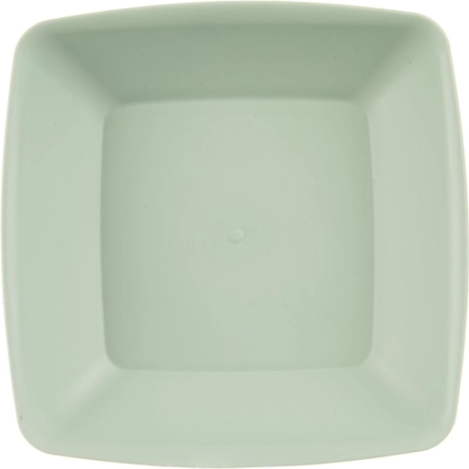 Duboki plastični tanjur Sandy zeleni 17,5 × 17,5 cm