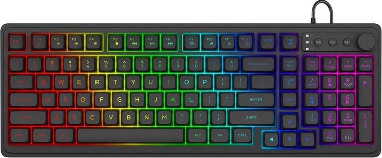 Membranska gaming tipkovnica GALAXIS s RGB pozadinskim osvjetljenjem